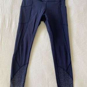 Lululemon Fast and Free High Rise Crop with Scalloped Leg Detail